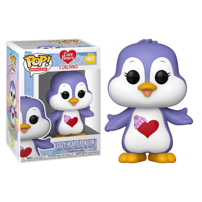 Funko Pop! Animation - Care Bears (1803) Cozy Heart Penguin Vinyl Figur 9cm