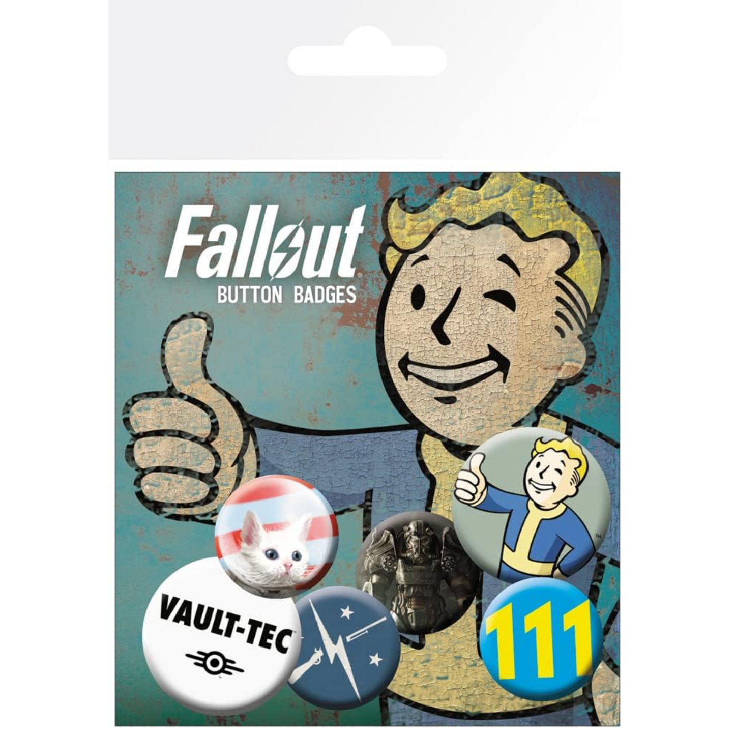 Abystyle Fallout Button Badges Set 6 Anstecker Fallout Logo