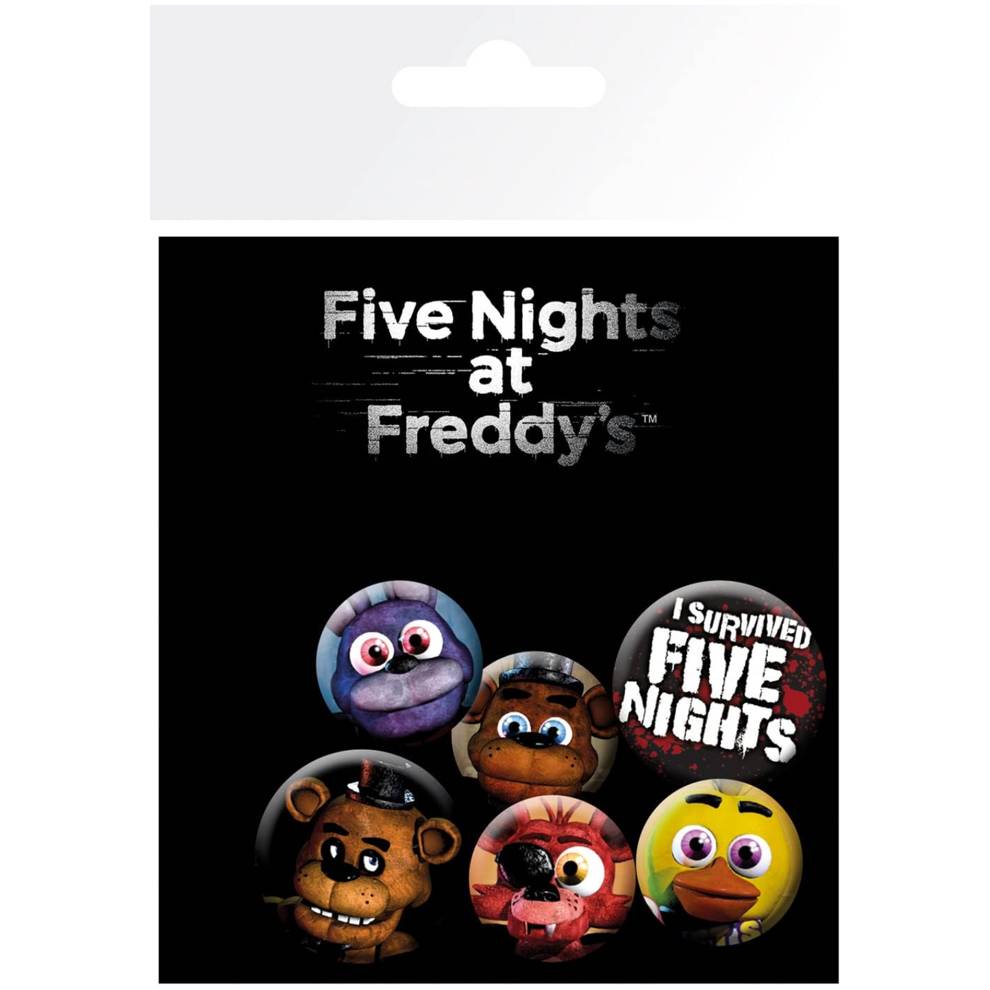 Abystyle Five Nights At Freddy's Button Badges Set 6 Spille Logo Fnaf