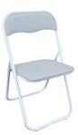 POLO GLOSSY Foldable Chairs with Polished Steel Frame