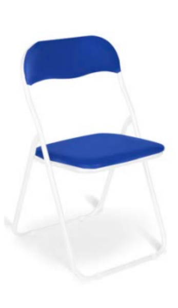 Klappstühle POLO GLOSSY mit glänzendem Stahlgestell
