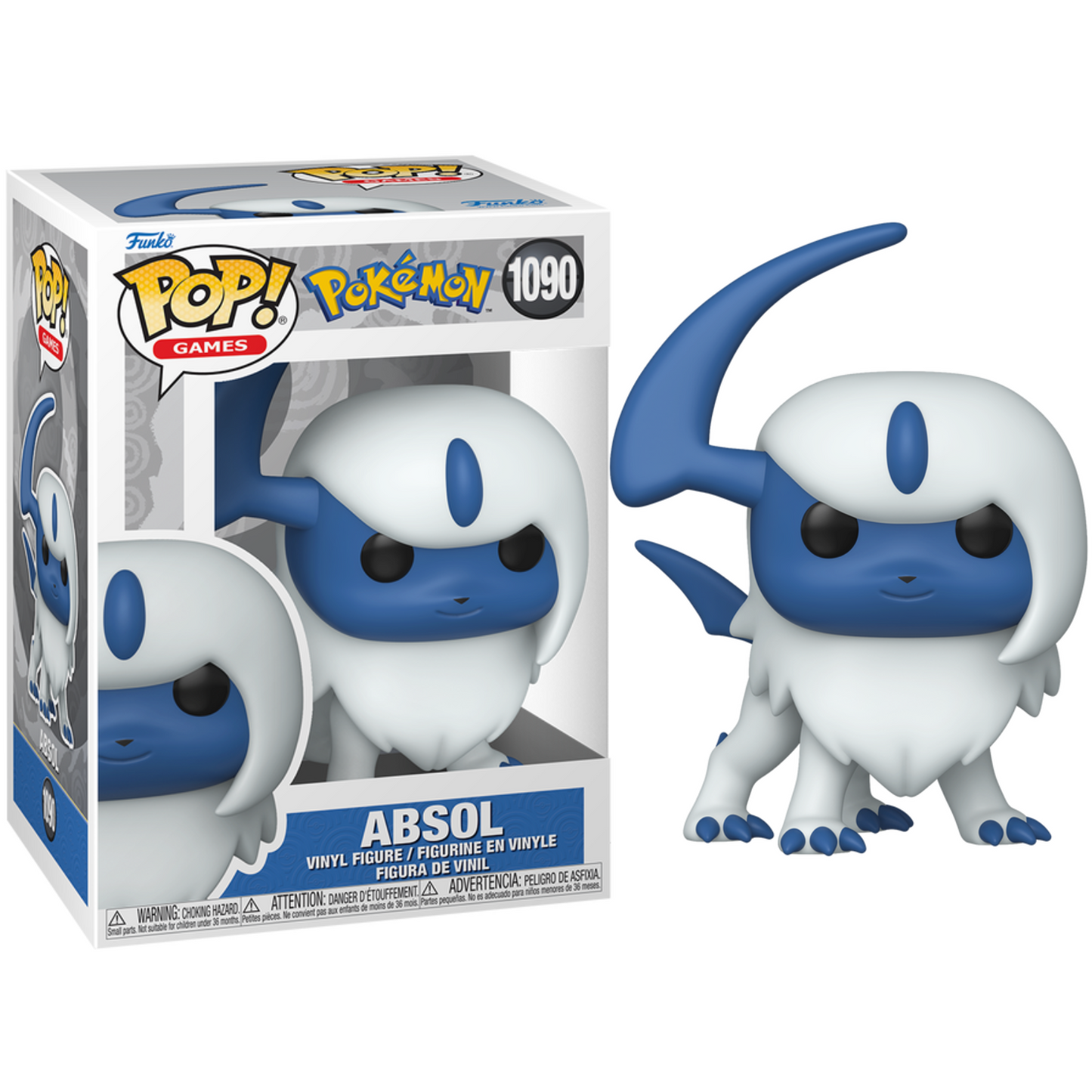 Funko Pop ! Games Pokémon - (1090) Absol Vinyl Figure 9cm Statuetta