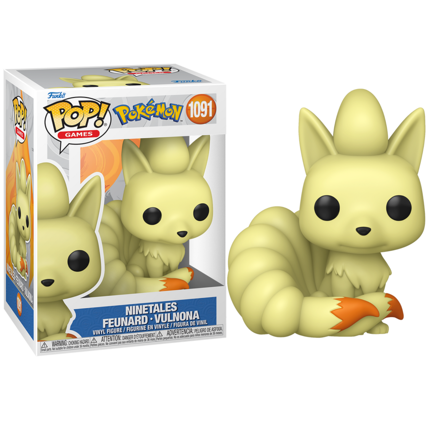 Funko Pop ! Games Pokémon - (1091) Ninetales Vinyl Figure 9cm