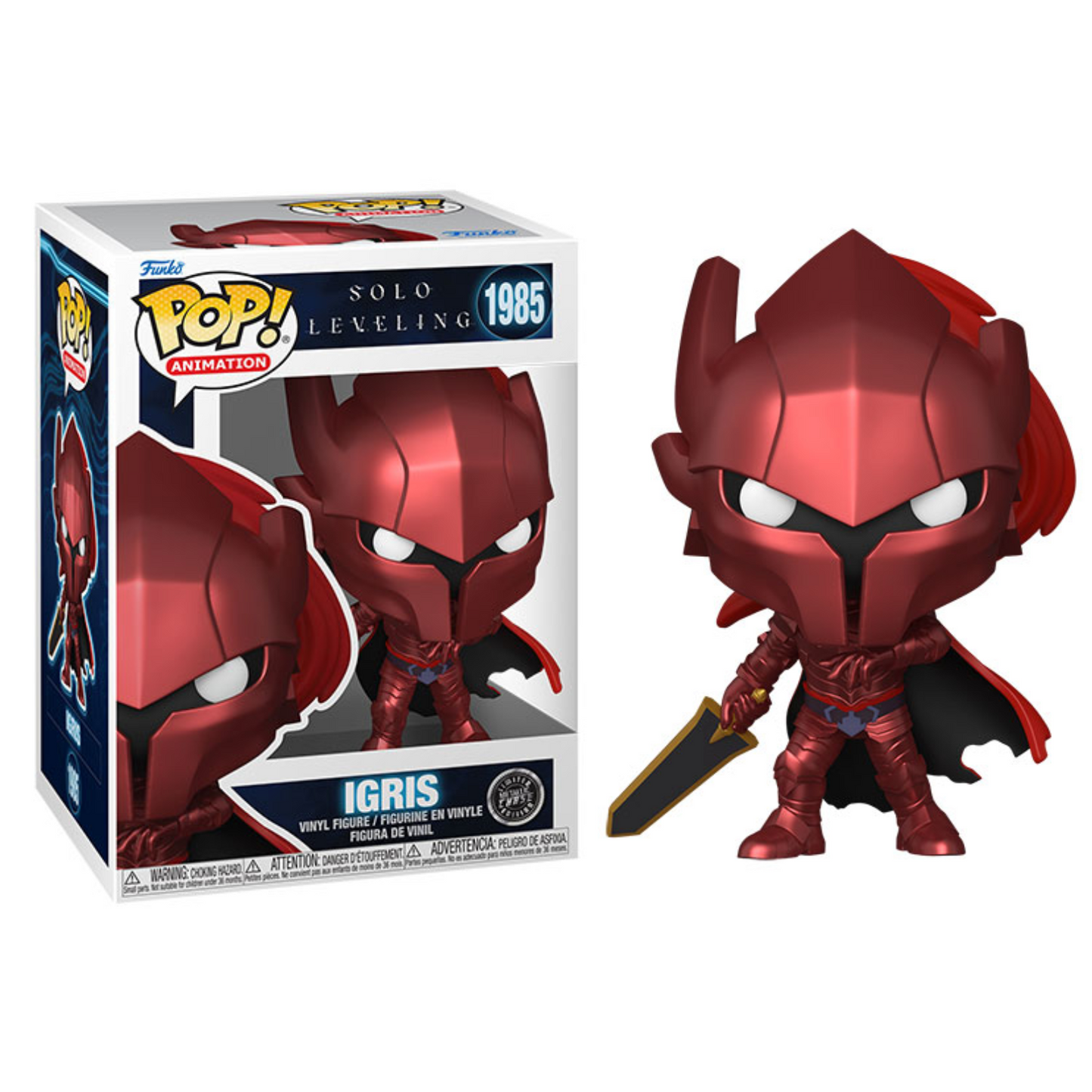 Funko Pop! Animation – Solo Leveling (1985) Igris Chase Vinyl Figur 9cm