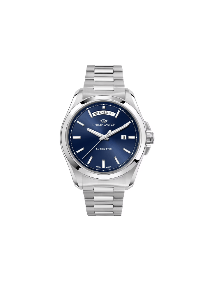 Philip Watch Amalfi Automatik R8223 Day-Date blau