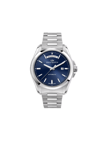 Philip Watch Amalfi Automatik R8223 Day-Date blau