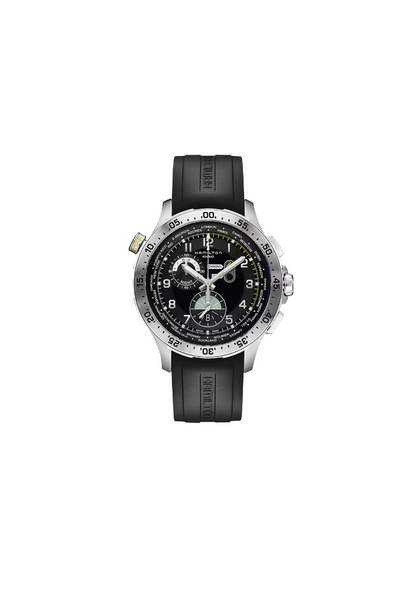 Hamilton Khaki Aviation H76714335 – Quarzchronograph 45mm mit verschraubter Krone und 100m WD