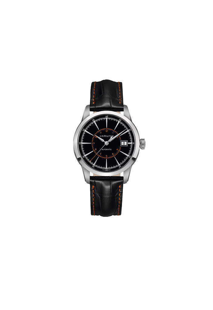 Hamilton American Classic 40mm – schwarzes Lederarmband H40555731