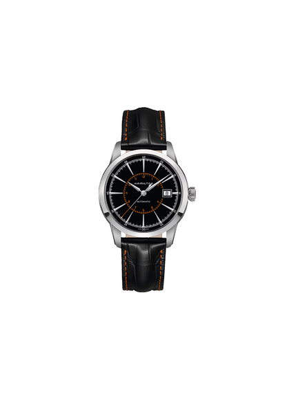 Hamilton American Classic 40mm – schwarzes Lederarmband H40555731