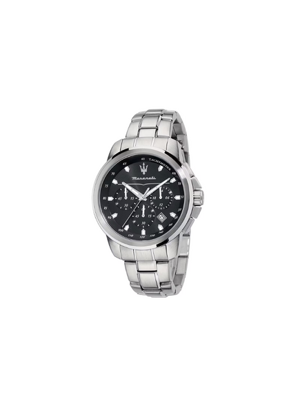 Maserati Successo Chronograph Schwarz 44mm – Sportlicher Grips und kühnes Design