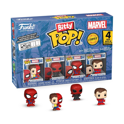 Funko Bitty Pop! Marvel Spider-Man 4er-Pack Peter Parker/Spider-Man Limited Chase