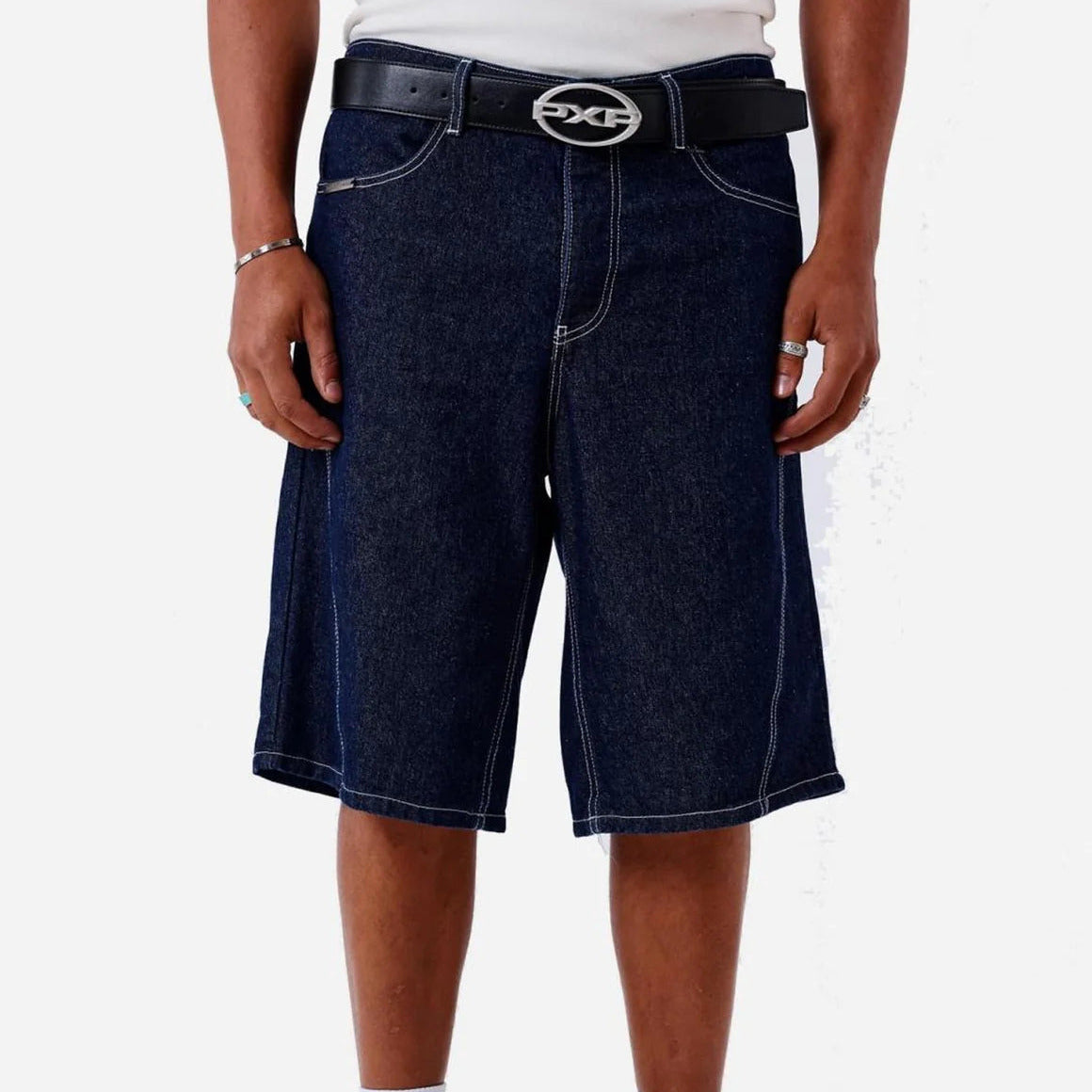 Project X Paris Pantaloncino Jeans Uomo Blu Scuro - U2694101 BS