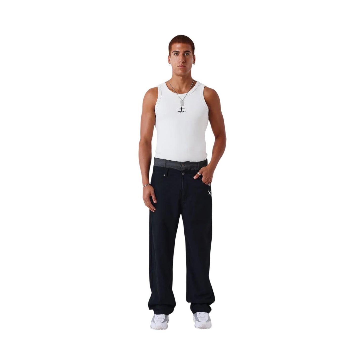 Project X Paris Jeans Baggy 2694451 Nero Uomo Denim Cotone