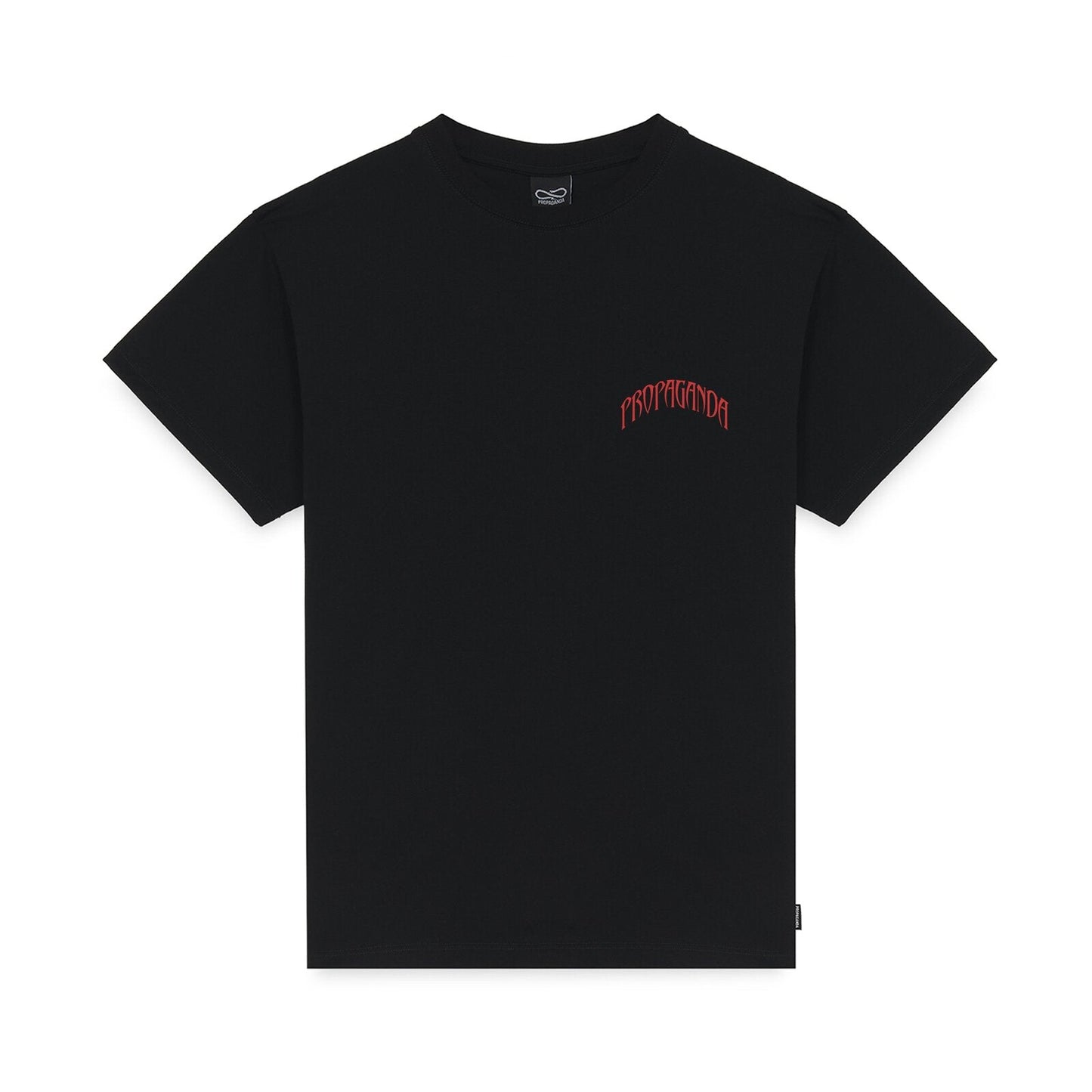 Propaganda 26SSPRTS687 T-Shirt Uomo Cotone Triangle Doberman Nero Made in Italy