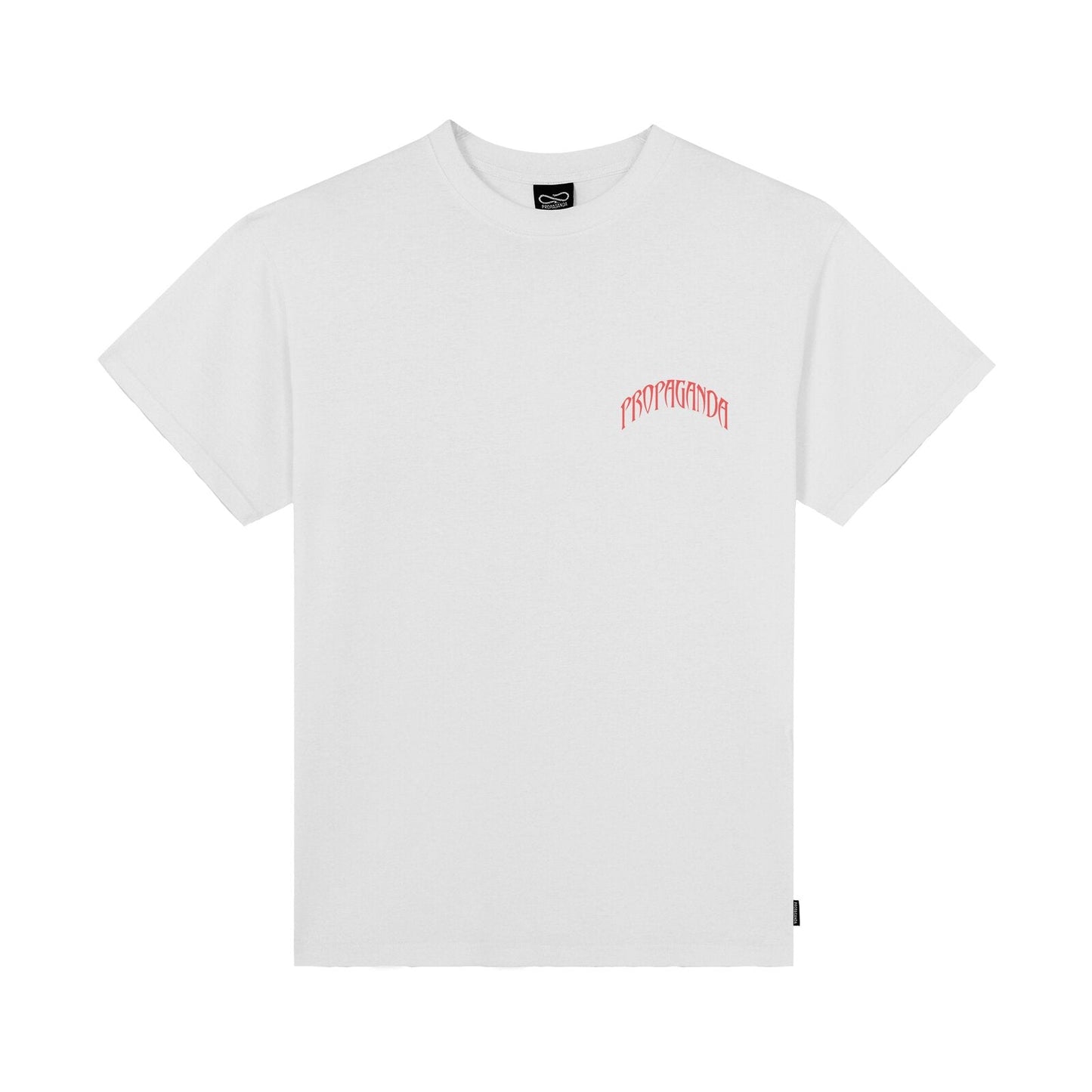 Propaganda 26SSPRTS690 T-Shirt Uomo Cotone Triangle Doberman Bianco Made in Italy