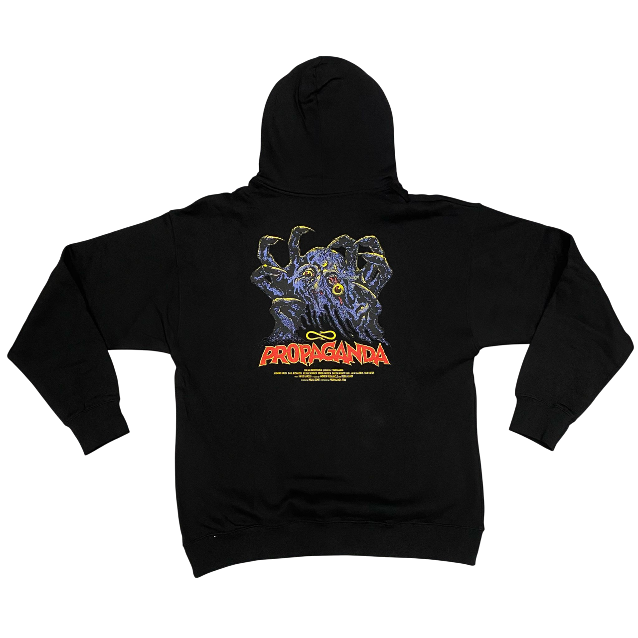 Propaganda Felpa Cappuccio Melt 245-01 Nero Streetwear