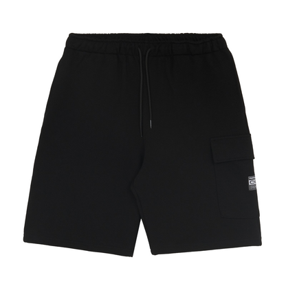 Propaganda Label Sweatshort Pantaloncino Cargo Uomo Nero - 650-01
