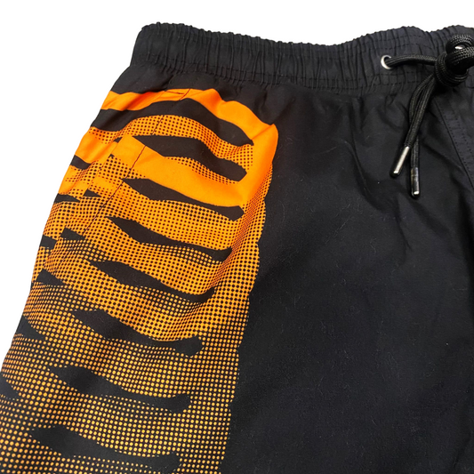 Propaganda costume Boxer da uomo Ribs Swimtruk 625 nero arancio