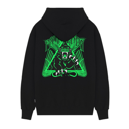 Propaganda Felpa con Cappuccio Uomo Nera Triangle Panther - 24FWPRFE806-01