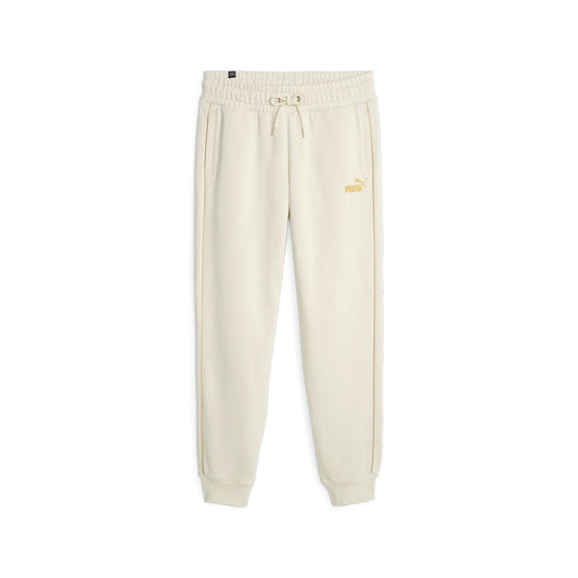 Puma Pantalone sportivo con inserti in oro 680022 87 beige chiaro