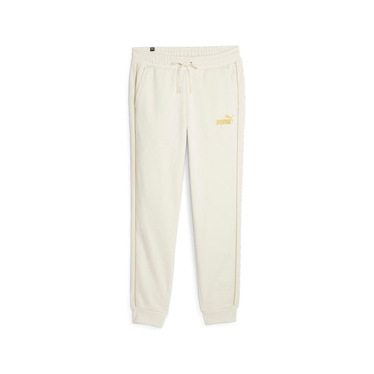 Puma Pantalone sportivo da uomo con polsino Ess+ Minimal Gold 680306 87 beige chiaro