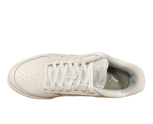Puma Caven 380810-01 Sneakers Uomo Bianco Grigio Pelle Sintetica Low-Top