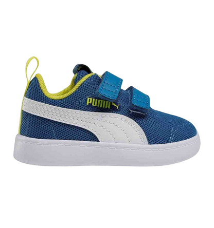 Puma Courtflex v2 Mesh 371759-07 - Scarpe da Bambino in Nylon - Zaffiro Stellato