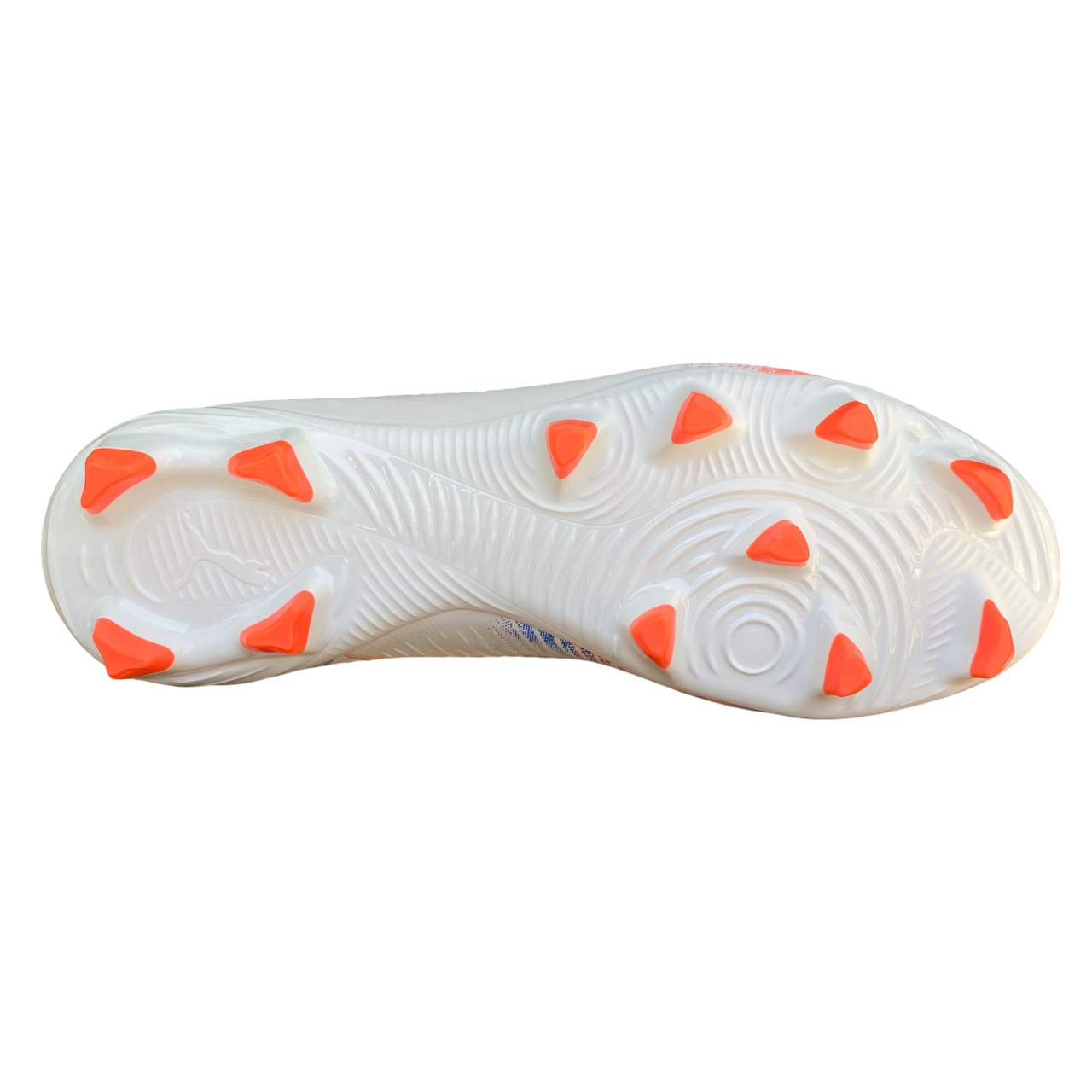 Puma FUTURE 8 PLAY FG/AG 108602-01 Bianco Arancio Scarpe Calcio Unisex