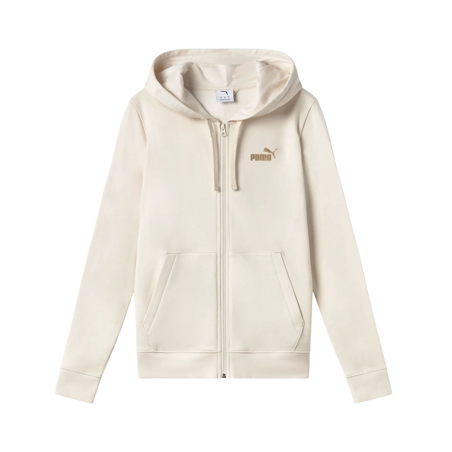 Puma Felpa Donna Zip 692199-87 Beige Cotone Athleisure