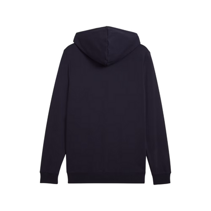 Puma Felpa Uomo 682588-16 Blu Cappuccio Logo Ricamato Essential