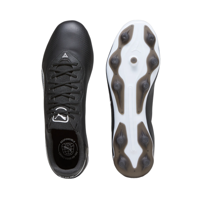 Puma King Pro FG/AG Scarpe Calcio Uomo Nero Bianco - 107566-01