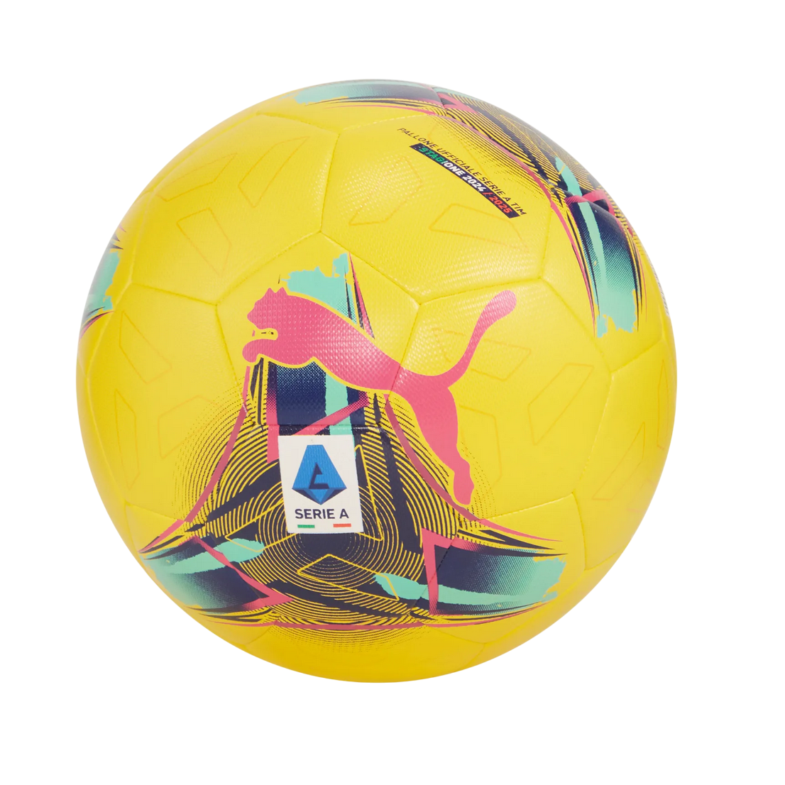 Pallone Calcio Puma Serie A Orbita Giallo Misura 5