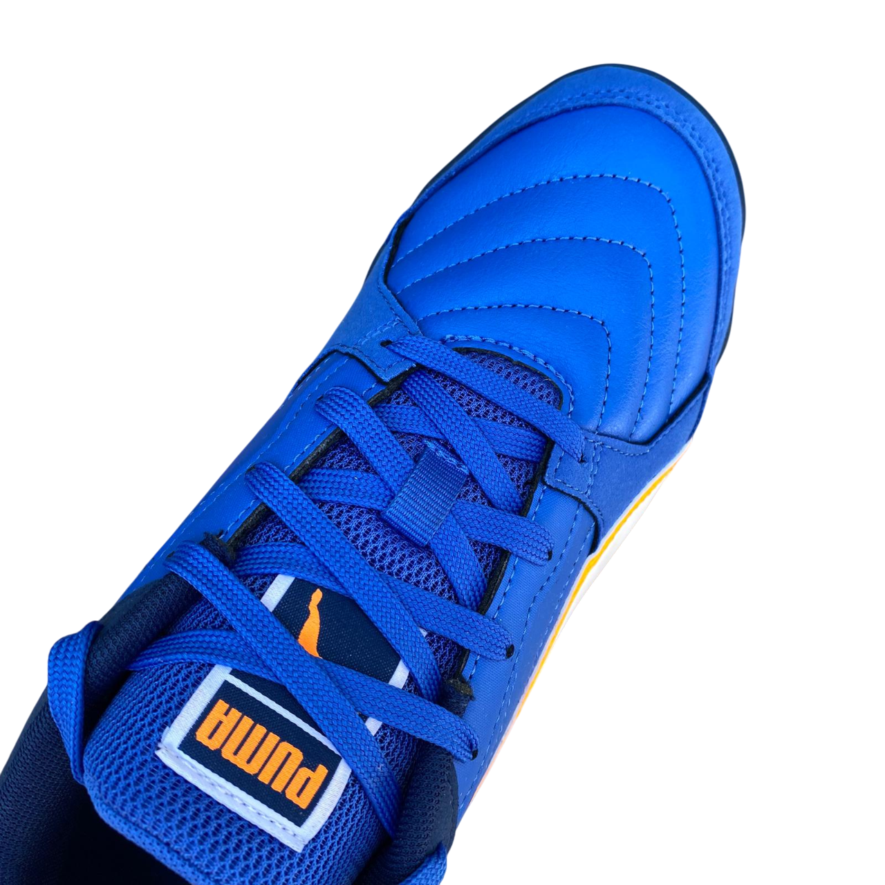 Puma Pressing IV TT 108571-01 - Scarpe Calcetto Uomo Blu Bianco