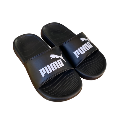 Puma ciabatta da ragazzo da mare piscina Popcat 20 PS 372017-01 nero-bianco