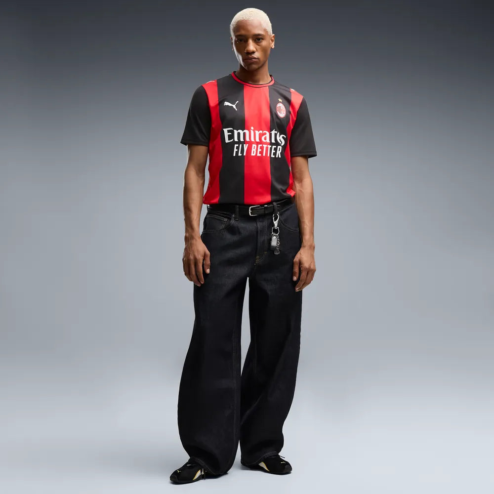 Puma Maglia Calcio AC Milan Home Jersey Replica Uomo Rosso Nero - 784121-01