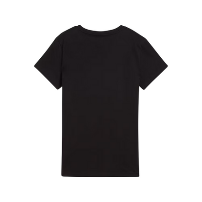 Puma T-Shirt Donna 684991-01 Nero Logo Lab Slim Fit Cotone
