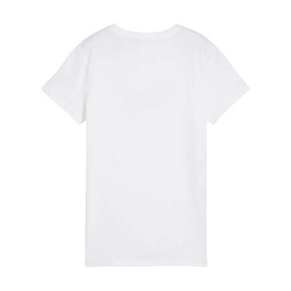 Puma Maglietta Manica Corta Da Donna Con Logo Lab 684991-02 Bianco