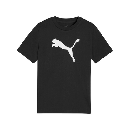 Puma Maglietta Junior 684907-16 Nero Logo Grande Essential