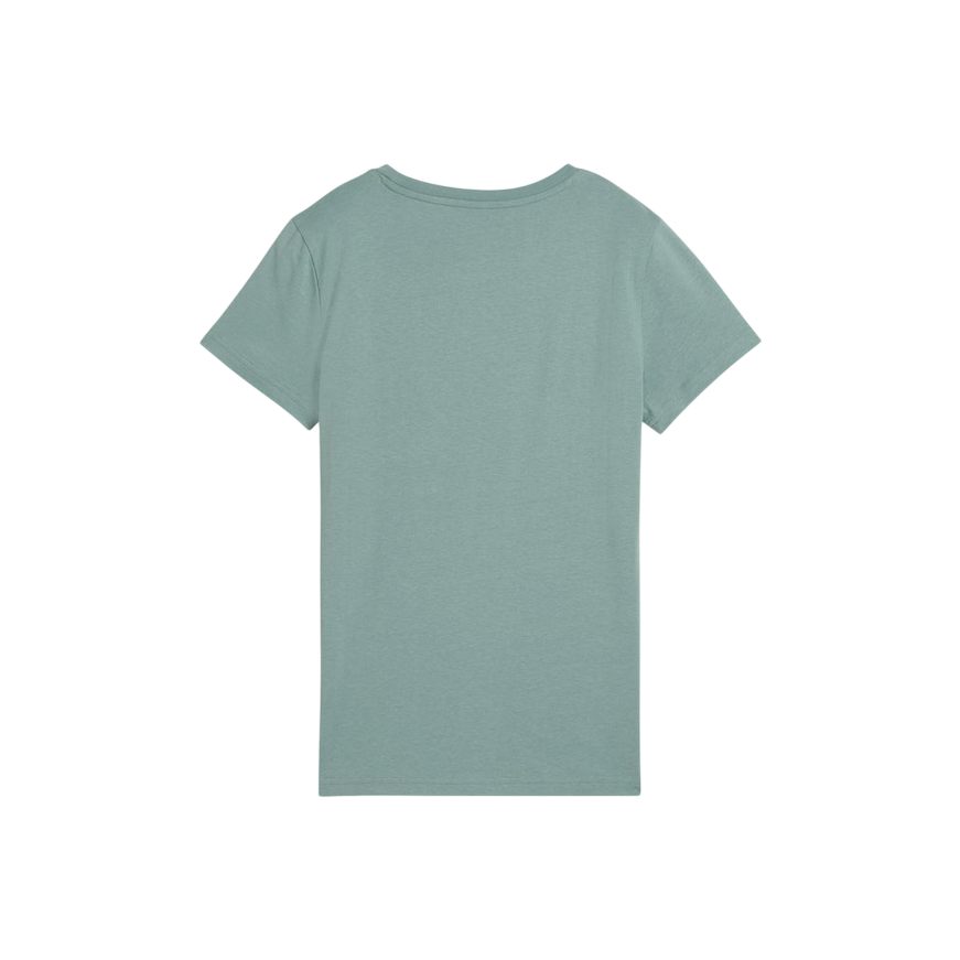 Puma Essentials T-Shirt Unisex Logo Metallizzato Verde Argento - 684995-30