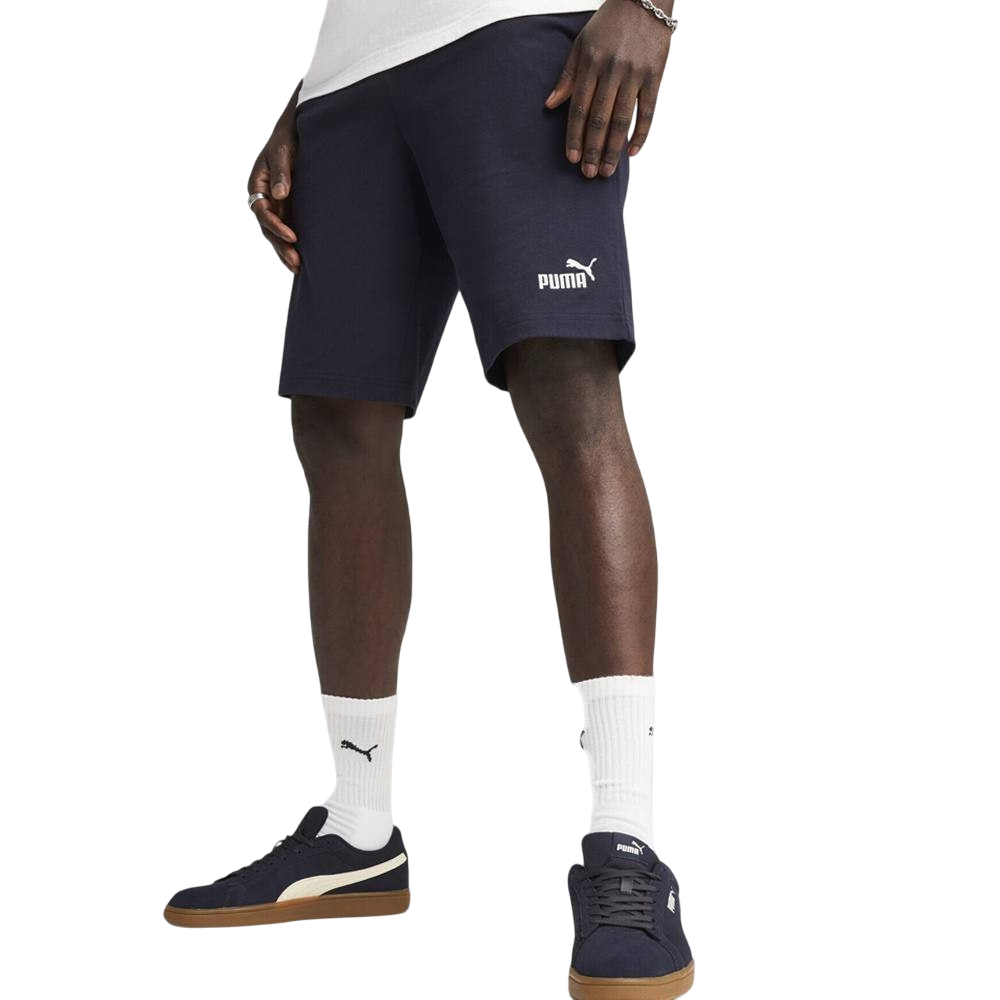 Puma Pantaloncino Uomo 682600-16 Blu Cotone Jersey Logo Ricamato