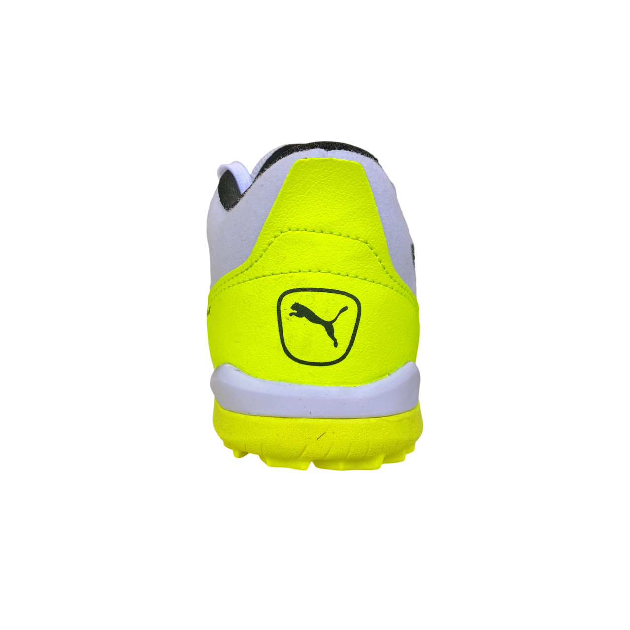 Puma Pressing IV TT 107860-04 Scarpe Calcetto Uomo Bianco Nero Giallo