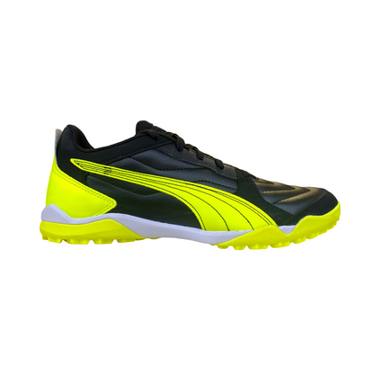 Puma scarpa da calcetto da uomo Pressing IV TT 107860-05 nero-bianco-giallo