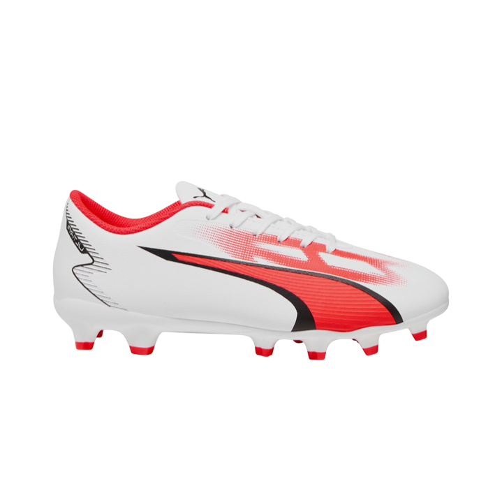 Puma scarpa da calcio da ragazzo Ultra Play FG/AG 107530-01 bianco-nero-orchidea