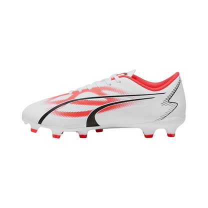 Puma scarpa da calcio da ragazzo Ultra Play FG/AG 107530-01 bianco-nero-orchidea