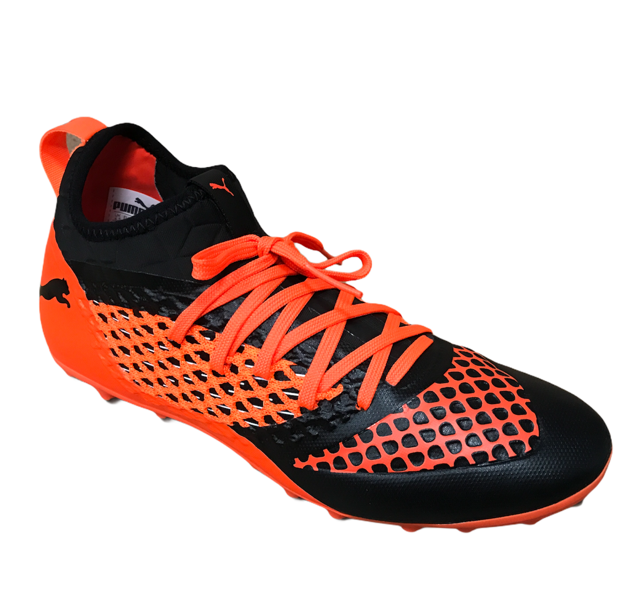 Puma Future 2.3 Netfit MG 104833-02 Scarpe Calcio Uomo Nero Arancio