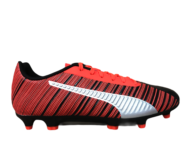 Puma Men's Football Boot One 5.4 FG/AG 105605 01 Black-Red-Silver