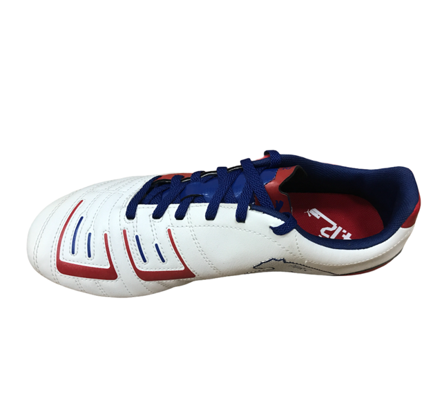 Puma PowerCat 4.12 HG Scarpe Calcio Uomo Bianco Rosso Blu