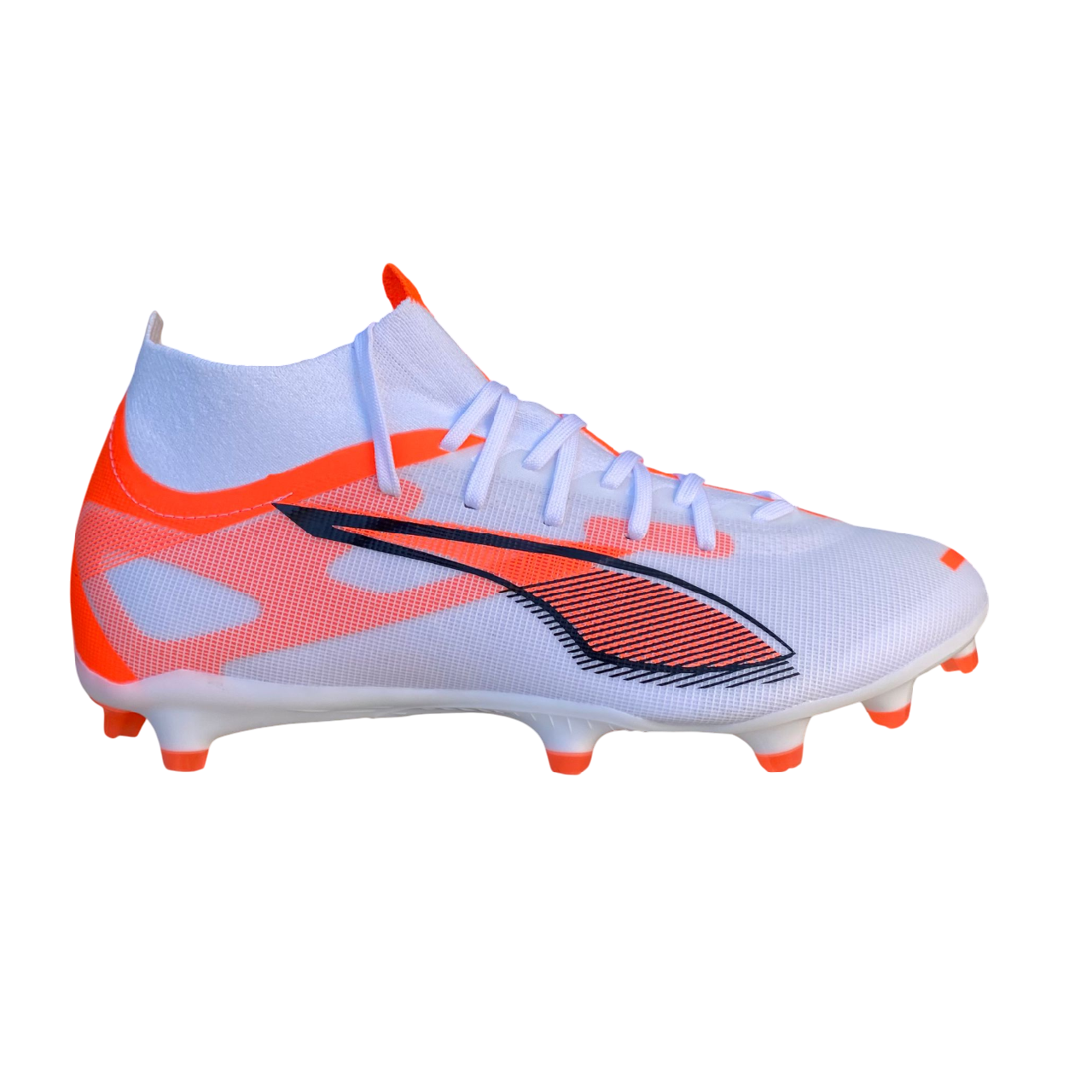 Puma Ultra 6 Match+ FG/AG Scarpe Calcio Uomo Bianco Nero Rosso