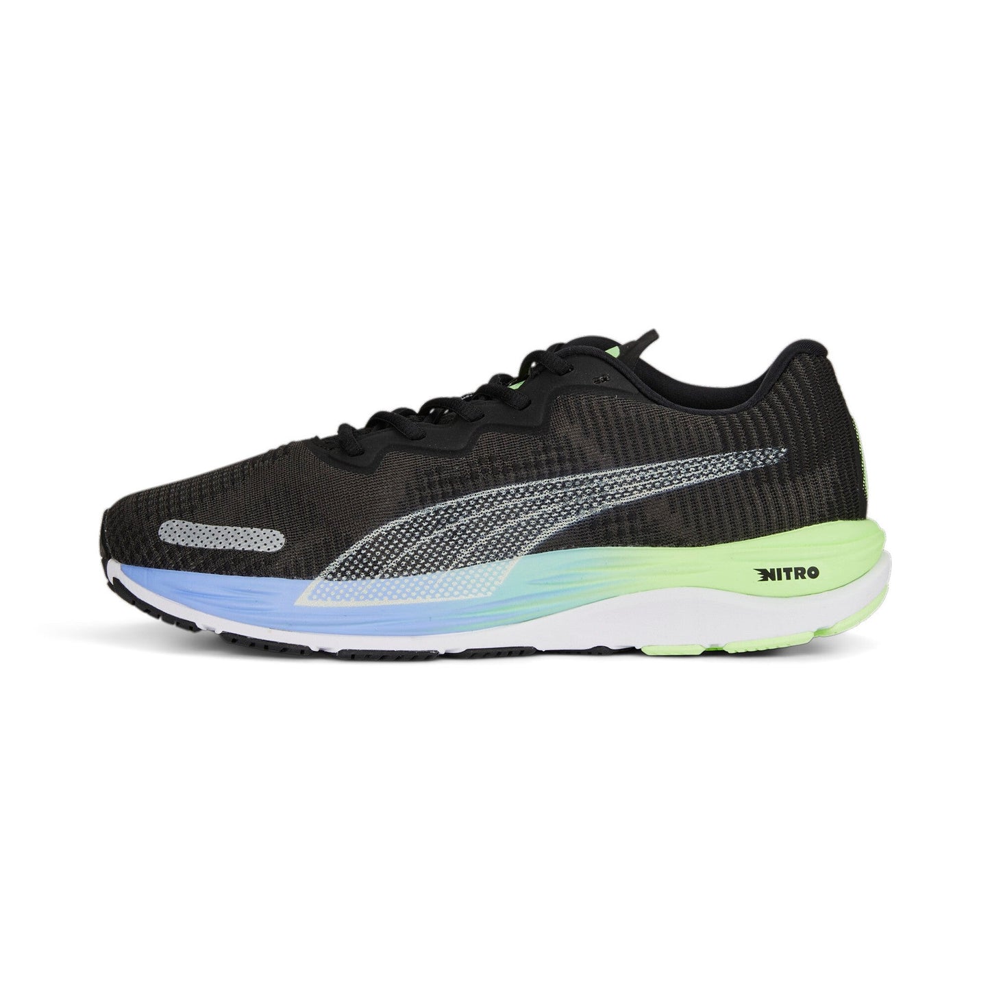 Puma Velocity Nitro Fade 378526 Scarpa Running Uomo Nero Viola