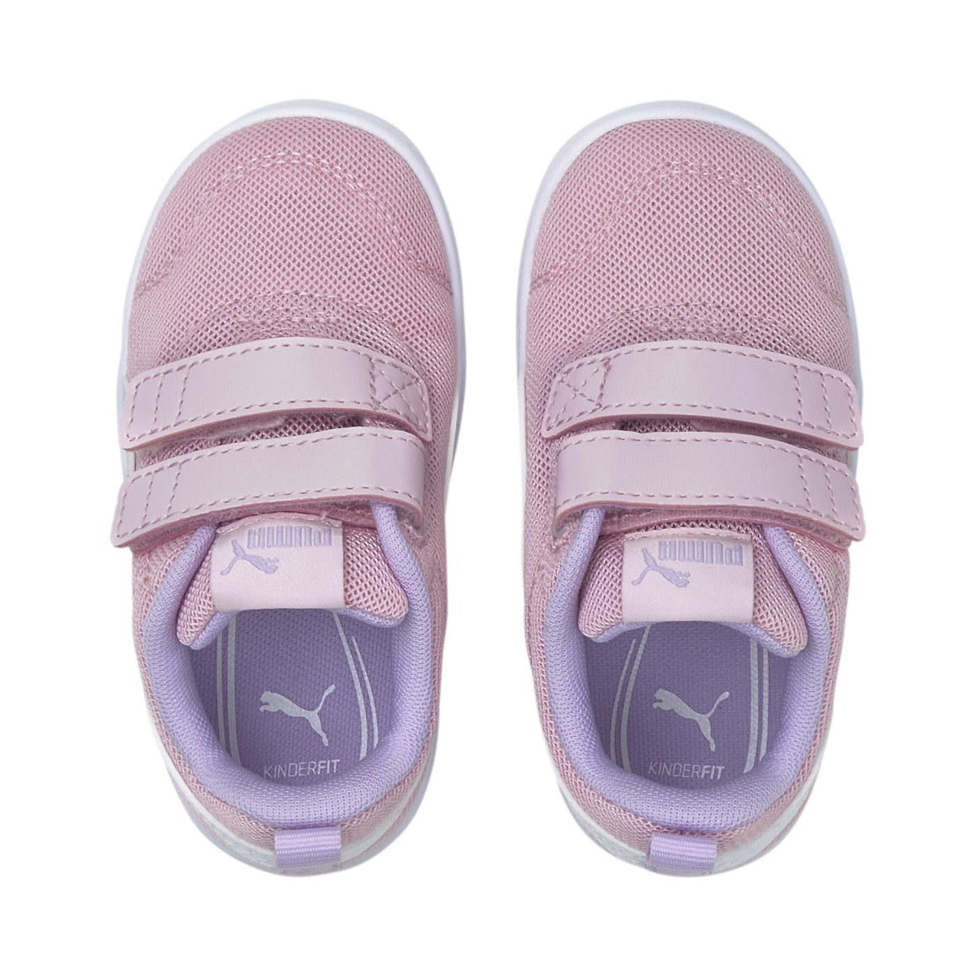 Puma scarpa da ginnastica con strappo da bambina Courtflex v2 Mesh V 371759-08 rosa-bianco